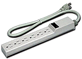  6ft  (1.80 meter) Power Strip 6 Outlet UL Surge protector 15A